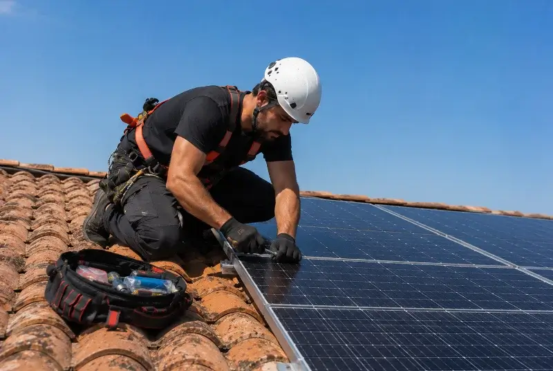 Maintenance et monitoring de panneaux solaires à Corzé